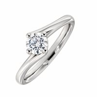 Anello Fanton Gioielli Donna SOLITARI in Oro bianco Diamante BROR-184-52